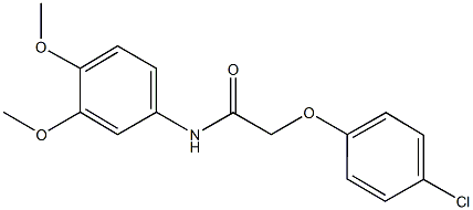 2-(4-chlorophenoxy)-N-(3,4-dimethoxyphenyl)acetamide Structure