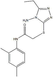 2-[(4-amino-5-ethyl-4H-1,2,4-triazol-3-yl)sulfanyl]-N-(2,4-dimethylphenyl)acetamide Structure