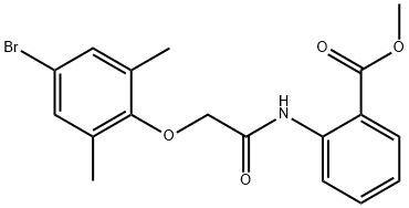 449752-49-2 methyl 2-{[(4-bromo-2,6-dimethylphenoxy)acetyl]amino}benzoate