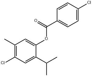 4-chloro-2-isopropyl-5-methylphenyl 4-chlorobenzoate|