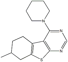 450395-05-8 7-methyl-4-(1-piperidinyl)-5,6,7,8-tetrahydro[1]benzothieno[2,3-d]pyrimidine