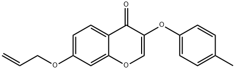 7-(allyloxy)-3-(4-methylphenoxy)-4H-chromen-4-one Structure