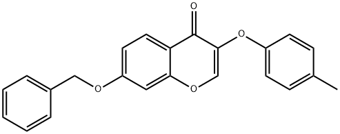 7-(benzyloxy)-3-(4-methylphenoxy)-4H-chromen-4-one Struktur