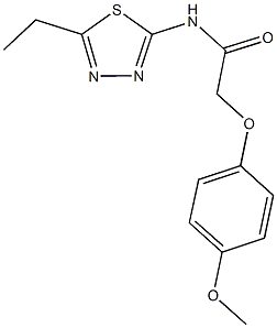 N-(5-ethyl-1,3,4-thiadiazol-2-yl)-2-(4-methoxyphenoxy)acetamide Structure