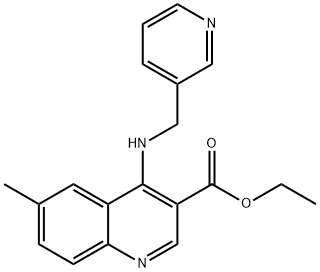 ethyl 6-methyl-4-[(3-pyridinylmethyl)amino]-3-quinolinecarboxylate Struktur