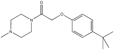 4-tert-butylphenyl 2-(4-methyl-1-piperazinyl)-2-oxoethyl ether,452362-64-0,结构式