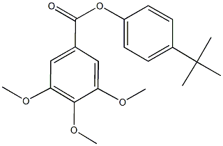 4-tert-butylphenyl 3,4,5-trimethoxybenzoate Structure