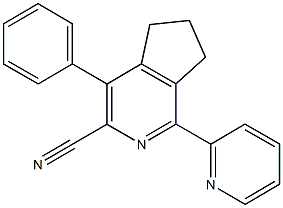 4-phenyl-1-(2-pyridinyl)-6,7-dihydro-5H-cyclopenta[c]pyridine-3-carbonitrile Structure