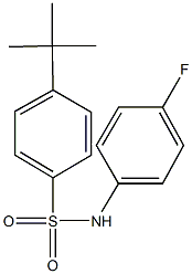 4-tert-butyl-N-(4-fluorophenyl)benzenesulfonamide Struktur