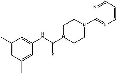 N-(3,5-dimethylphenyl)-4-(2-pyrimidinyl)-1-piperazinecarbothioamide Structure