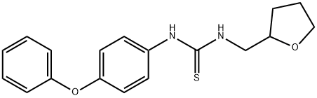 N-(4-phenoxyphenyl)-N'-(tetrahydro-2-furanylmethyl)thiourea Structure