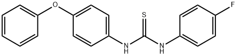 N-(4-fluorophenyl)-N'-(4-phenoxyphenyl)thiourea 结构式