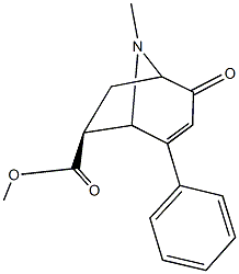 methyl 8-methyl-2-oxo-4-phenyl-8-azabicyclo[3.2.1]oct-3-ene-6-carboxylate Structure