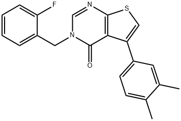 457918-36-4 5-(3,4-dimethylphenyl)-3-(2-fluorobenzyl)thieno[2,3-d]pyrimidin-4(3H)-one