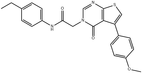 N-(4-ethylphenyl)-2-(5-(4-methoxyphenyl)-4-oxothieno[2,3-d]pyrimidin-3(4H)-yl)acetamide Structure