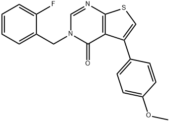3-(2-fluorobenzyl)-5-(4-methoxyphenyl)thieno[2,3-d]pyrimidin-4(3H)-one|