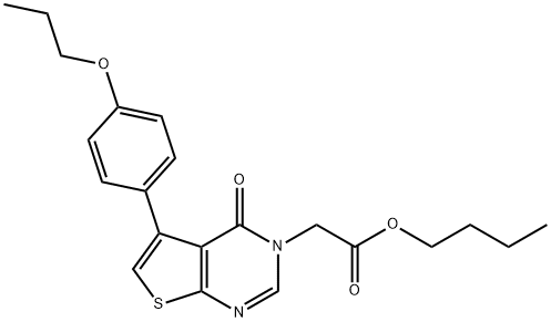 butyl (4-oxo-5-(4-propoxyphenyl)thieno[2,3-d]pyrimidin-3(4H)-yl)acetate|