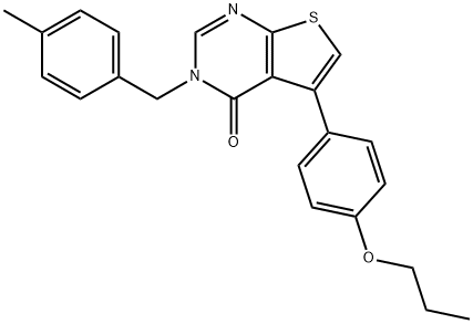 3-(4-methylbenzyl)-5-(4-propoxyphenyl)thieno[2,3-d]pyrimidin-4(3H)-one|