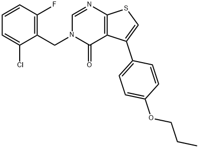 457919-35-6 3-(2-chloro-6-fluorobenzyl)-5-(4-propoxyphenyl)thieno[2,3-d]pyrimidin-4(3H)-one