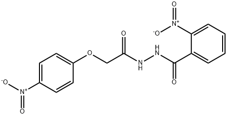 2-nitro-N'-({4-nitrophenoxy}acetyl)benzohydrazide Structure