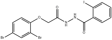 N'-[(2,4-dibromophenoxy)acetyl]-2-iodobenzohydrazide|