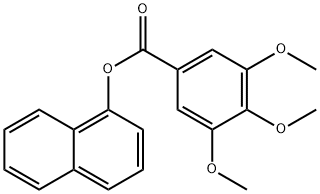 1-naphthyl 3,4,5-trimethoxybenzoate 结构式