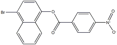 4-bromo-1-naphthyl 4-nitrobenzoate,457923-63-6,结构式