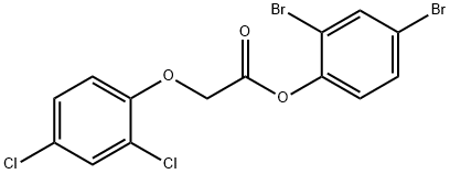 2,4-dibromophenyl (2,4-dichlorophenoxy)acetate 结构式