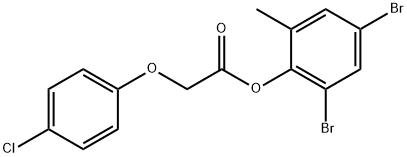 2,4-dibromo-6-methylphenyl (4-chlorophenoxy)acetate,457923-98-7,结构式