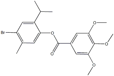 4-bromo-2-isopropyl-5-methylphenyl 3,4,5-trimethoxybenzoate|
