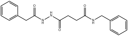 N-benzyl-4-oxo-4-[2-(phenylacetyl)hydrazino]butanamide Structure