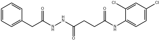 N-(2,4-dichlorophenyl)-4-oxo-4-[2-(phenylacetyl)hydrazino]butanamide Structure