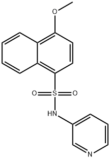 4-methoxy-N-(3-pyridinyl)-1-naphthalenesulfonamide 结构式