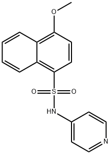 4-methoxy-N-(4-pyridinyl)-1-naphthalenesulfonamide Struktur