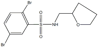 2,5-dibromo-N-(tetrahydro-2-furanylmethyl)benzenesulfonamide,457960-76-8,结构式