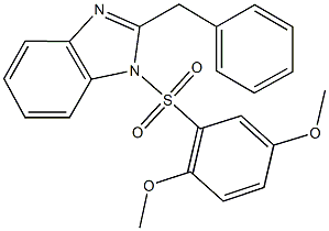 2-benzyl-1-[(2,5-dimethoxyphenyl)sulfonyl]-1H-benzimidazole|