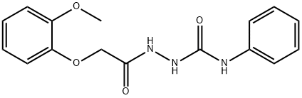 2-[(2-methoxyphenoxy)acetyl]-N-phenylhydrazinecarboxamide 化学構造式