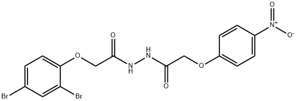458552-97-1 2-(2,4-dibromophenoxy)-N'-({4-nitrophenoxy}acetyl)acetohydrazide