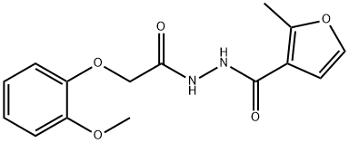 458553-15-6 N'-[(2-methoxyphenoxy)acetyl]-2-methyl-3-furohydrazide