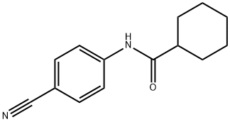 N-(4-cyanophenyl)cyclohexanecarboxamide Struktur