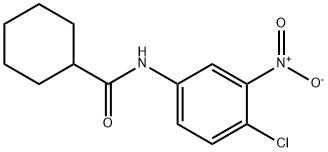 N-{4-chloro-3-nitrophenyl}cyclohexanecarboxamide 结构式