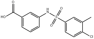 3-{[(4-chloro-3-methylphenyl)sulfonyl]amino}benzoic acid Structure