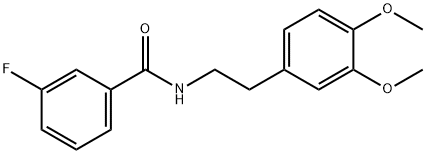 N-[2-(3,4-dimethoxyphenyl)ethyl]-3-fluorobenzamide Structure