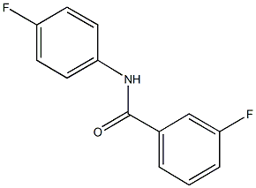 3-fluoro-N-(4-fluorophenyl)benzamide 结构式