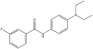 N-[4-(diethylamino)phenyl]-3-fluorobenzamide Structure