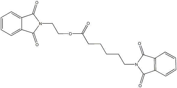 2-(1,3-dioxo-1,3-dihydro-2H-isoindol-2-yl)ethyl 6-(1,3-dioxo-1,3-dihydro-2H-isoindol-2-yl)hexanoate Structure