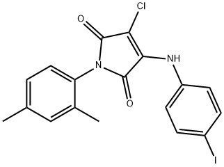 3-chloro-1-(2,4-dimethylphenyl)-4-(4-iodoanilino)-1H-pyrrole-2,5-dione|