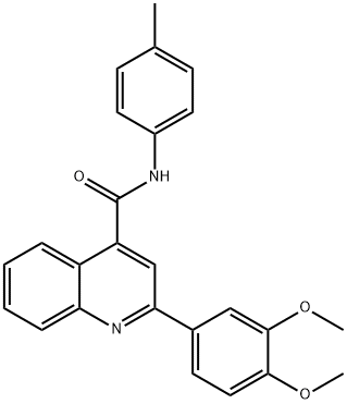 2-(3,4-dimethoxyphenyl)-N-(4-methylphenyl)-4-quinolinecarboxamide|