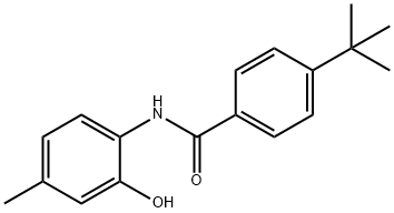 4-tert-butyl-N-(2-hydroxy-4-methylphenyl)benzamide 结构式