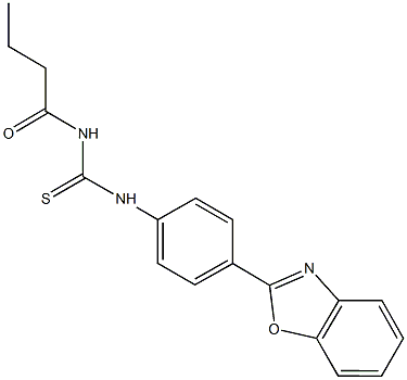 N-[4-(1,3-benzoxazol-2-yl)phenyl]-N'-butyrylthiourea,461395-18-6,结构式